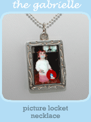 the gabrielle - picture locket necklace